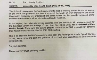 University-wide Health Break 2021