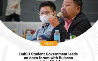 BulSU Student Government leads an open forum with Bulacan public officials
