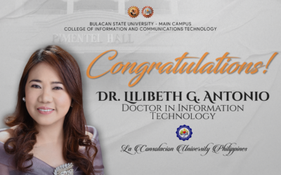 Applauses to Dr. Lilibeth Antonio and Dr. Teresita Mangahas for being new DITs