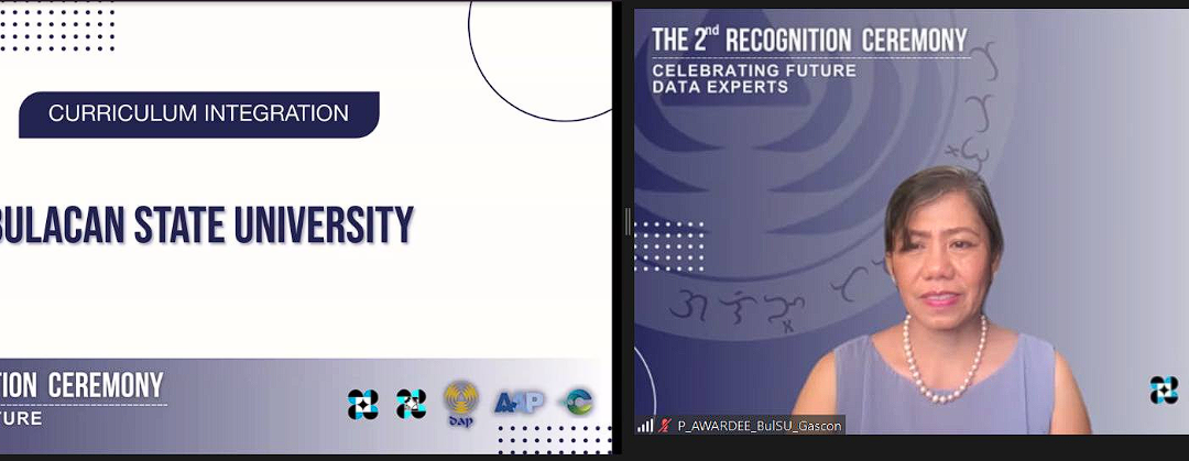 Bulacan State University – College of Information and Communications Technology for receiving four major recognitions out of six in the recently concluded 2nd Recognition Ceremony of the Development Academy of the Philippines (DAP) – Smarter Philippines through Data Analytics, Research and Development, Training and Adoption (SPARTA)