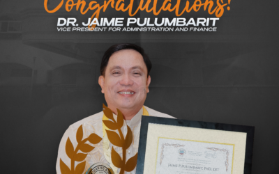 Salute to Dr. Pulumbarit for receiving the Dangal ng Lipi Award